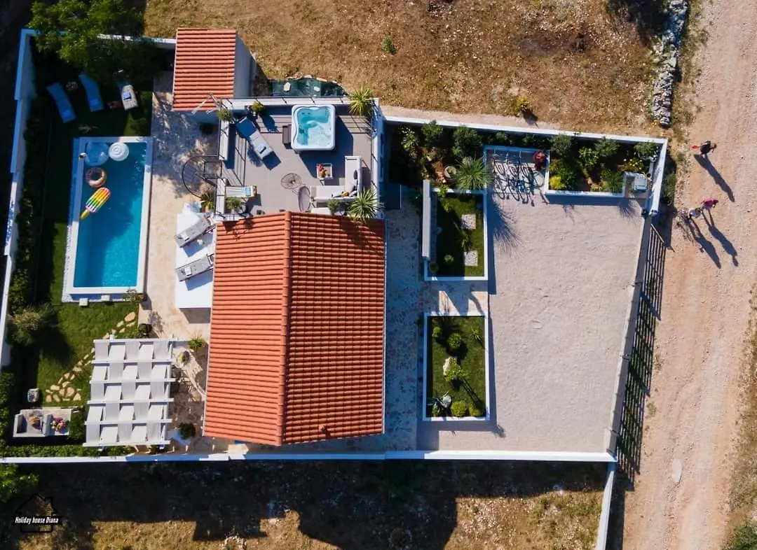 House Diana - Heated Swimming Pool And Jacuzzi Villa Vir Croatia